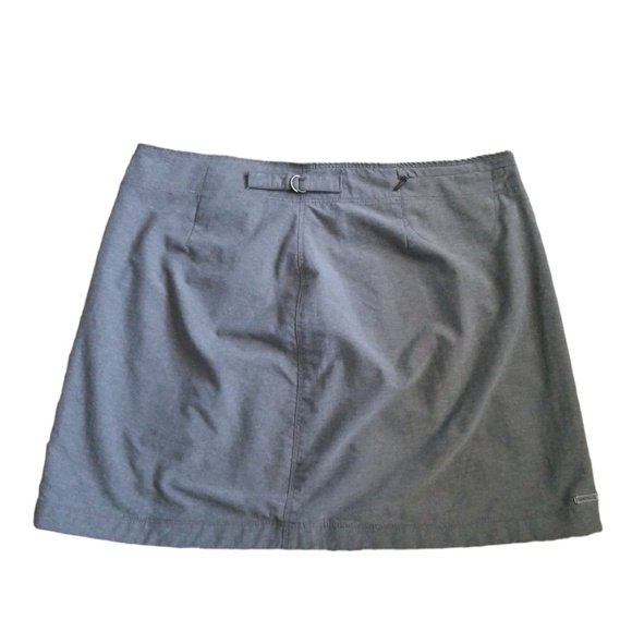 Merrell Women’s Heather Brown Opti-Wick Wrap Mini Skirt Sz. 8R - Picture 3 of 13